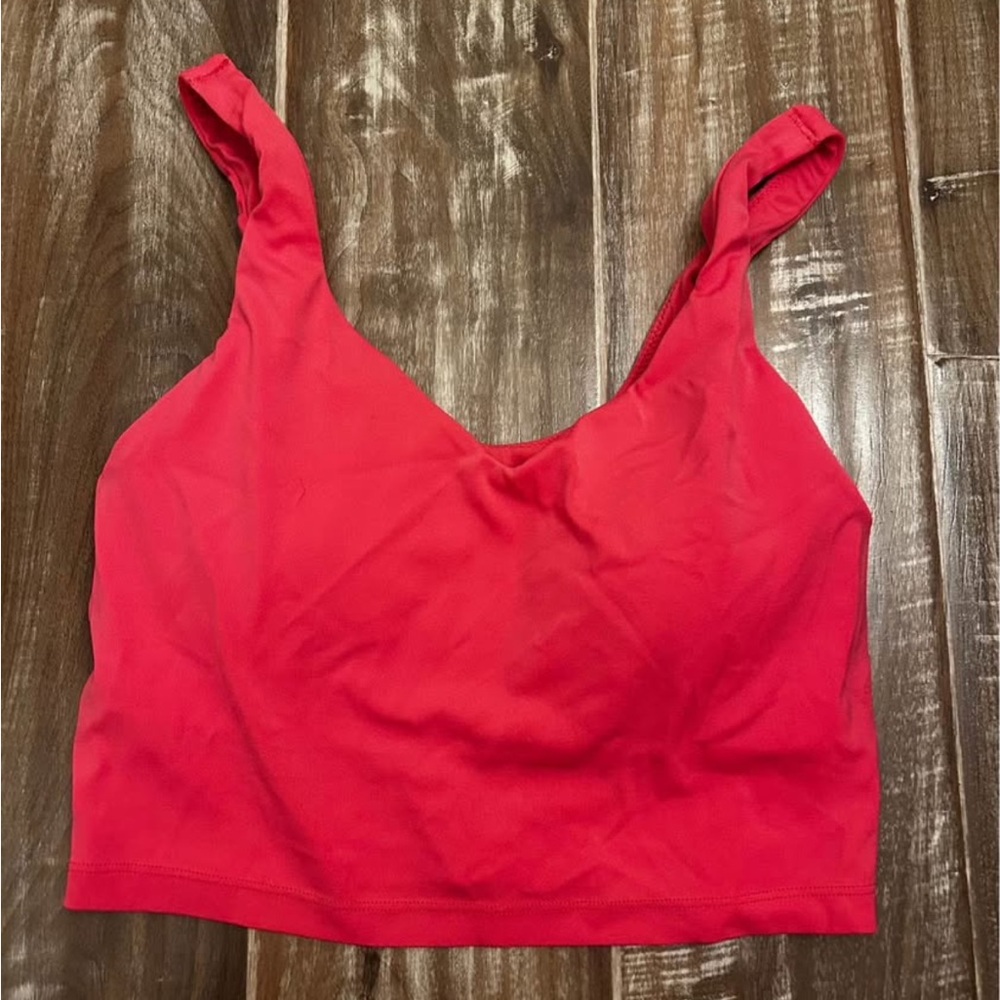 Women's Red Sleeveless Top